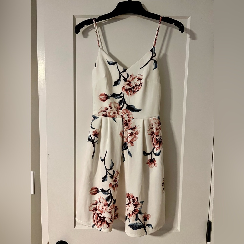 Floral White Dress